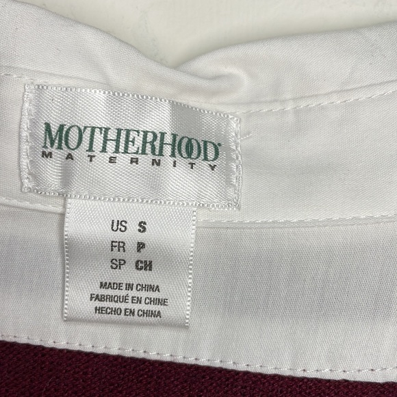 Motherhood Maternity Long Sleeve Collard Top - Picture 3 of 4